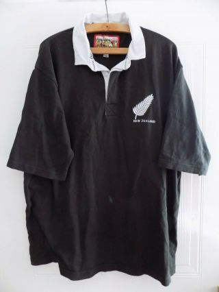 Zealand All Blacks Rugby Union Shirt Retro Rare Top Jersey Mens Vintage Ct