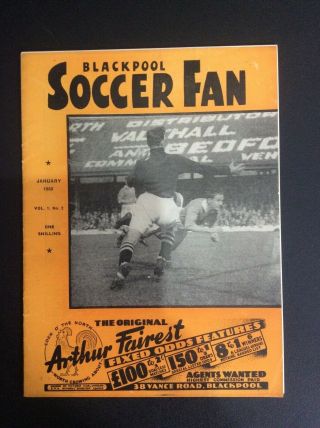 Extremely Rare Blackpool Football Club Fc Fanzine " Soccer Fan " Issue 2 1950