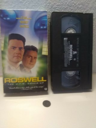 Roswell: The Ufo Cover - Up Vhs 1995 Martin Sheen Alien Conspiracy Theory Rare
