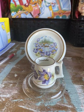 Vintage Fine Bone China Royal Stuart Mini Tea Cup And Plate Made In England