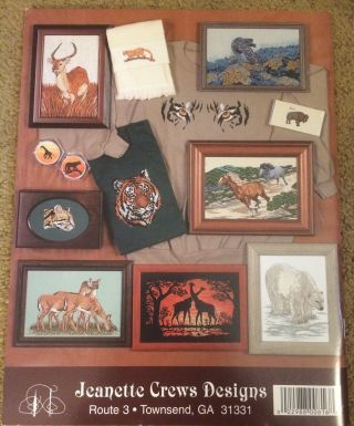 The Omni Book In the WILD Cross Stitch Designs by Jeanette Crew 816 2