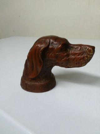 Antique Syroco Resin Irish Setter Pointer Figural Dog 