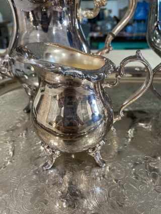 5 Piece Silver Plated Tea Set w Tray Gorham Newport Rare Vintage 3