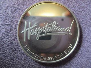 Olive Garden Ultra Rare Commercial 1 Troy Oz.  999 Fine Silver Round 1991 3