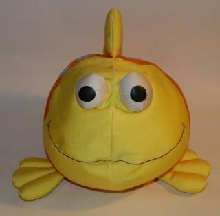 Vguc - Htf - Rare - 16” Toys R Us Animal Alley Fish Microbead Orange And Yellow