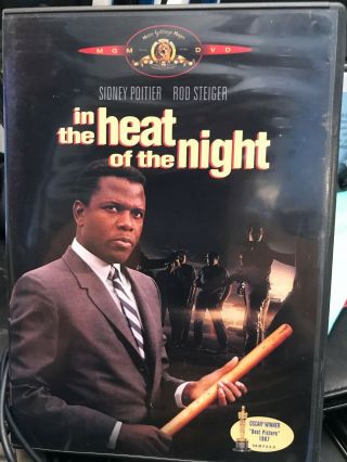 In The Heat Of The Night (dvd 2001) Rare 1967 Sidney Poitier Crime Mystery