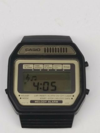 Rare Vintage Casio 82h108 Melody Alarm Wrist Watch