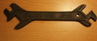 Antique Farm Tractor Implement Wrench Famous Ohio J276