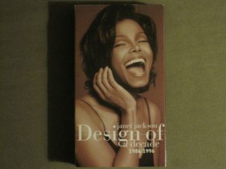 Janet Jackson Design Of A Decade 1986 - 1996 (1995) Vhs Music Videos Comp Rare Oop