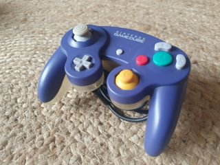 Nintendo Gamecube Controller - Rare Purple/ Indigo And Transparent Clear