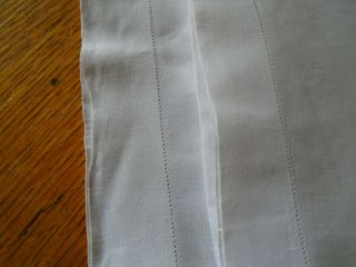 Vintage Irish Linen Pillowcases - 19 X 34 Inches