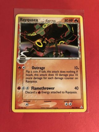 Rayquaza - Pokemon Card - Delta Species Rare - 26/110 Ex Holon Phantoms Nm - Exc