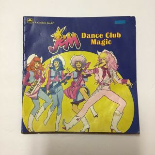 Vintage 1986 Jem Dance Club Magic Paperback Golden Book