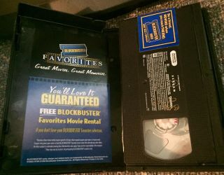 SCREAM 2 BLOCKBUSTER VIDEO VHS & CASE CLAMSHELL RARE 90s HORROR WES CRAVEN TESTD 3