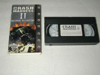 Crash Madness 2 Monster Jam,  Max Destruction Special Intrest Vhs Rare Oop Htf