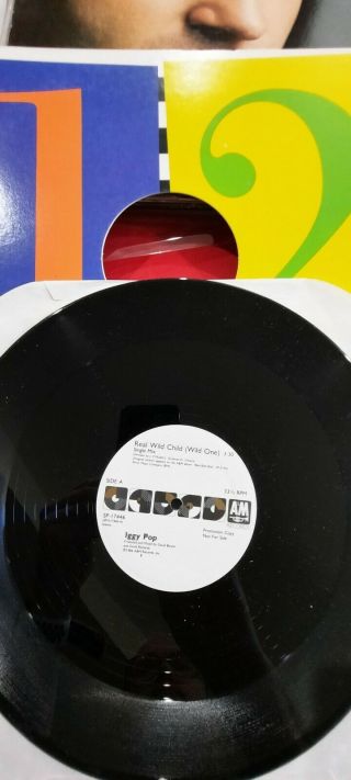 Iggy Pop Real Wild Child Promo 12 Inch Single 1986 Rare Limited A&m