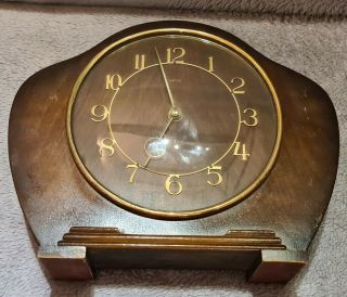 Smiths Wind Up Mantel Clock Fully.  Retro - Art Deco - Vintage