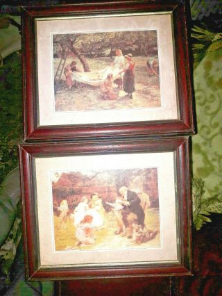 Wooden Framed / Glass - Victorian Style / Romantic Prints
