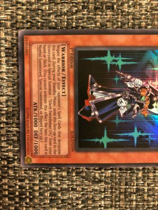 Yugioh Silent Swordsman LV3 NO - NAME ERROR CARD RDS - EN009 Rare 1st Edition 3