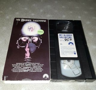 My Bloody Valentine Vhs Rare White Box Version 1981/ 1988 Years Evil Slasher