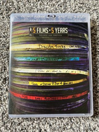 Vinegar Syndrome 5 Films 5 Years: Volume 3 Blu - Ray Rare Oop Golden Age Dracula