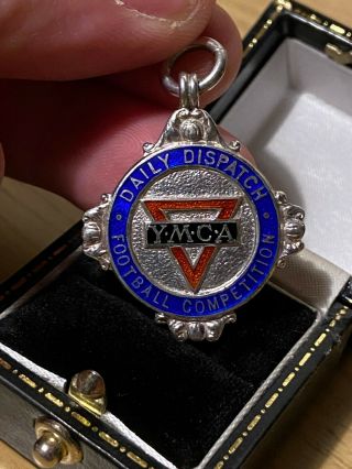 Antique Heavy Ymca Solid Sterling Silver 925 Pocket Watch Fob/pendant P&p