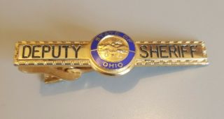 Vintage State Of Ohio Deputy Sheriff Police Tie Clip