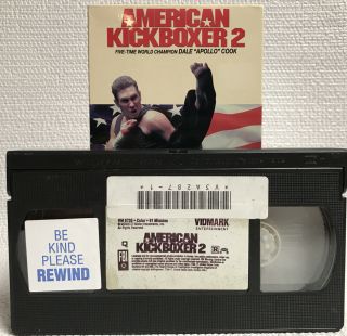 American Kickboxer 2 (VHS,  1993) Dale Apollo Cook RARE Rental 3