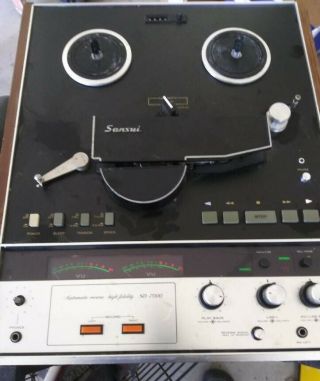 Rare Sansui Sd - 7000 Reel To Reel Tape Recorder Deck
