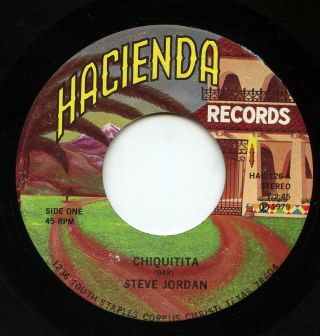Rare Latin 45 - Steve Jordan - Chiquitita - Hacienda Hac - 126