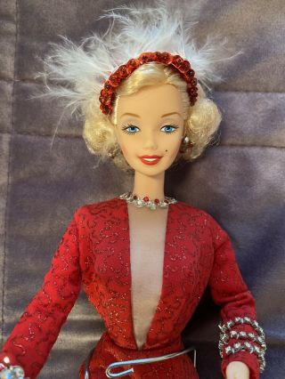 Barbie As Marilyn Monroe Gentlemen Prefer Blonds Red Dress