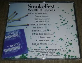 SNOOP DOGG - SMOKEFEST WORLD TOUR VERY RARE G - FUNK RAP 1998 DAZ KURUPT DPG 3