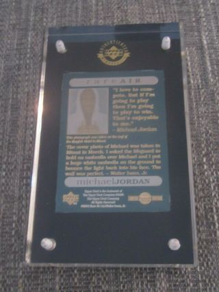 RARE Michael Jordan Upper Deck 24k Gold/Nickel - Silver Card - Rare Air 1656/1994 3