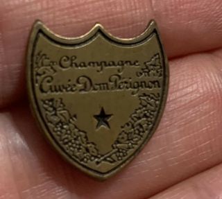 Rare Vintage Dom Perignon Champagne Lapel Pin 1970s Collectible