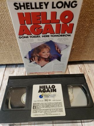 Rare Oop Hello Again Vhs Film 1987 Shelley Long Cheers Modern Family Sela Ward