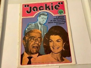" Jackie " Photo Biography Booklet Rare 1971 - Jackie Kennedy Onassis