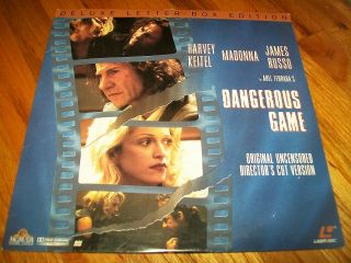 Dangerous Game Laserdisc Ld Widescreen Format W/trailer Rare