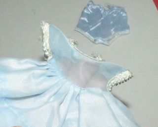 Vintage Cosmopolitan Ginger Doll Blue Taffeta Dress with Satin Panties Ginny 3