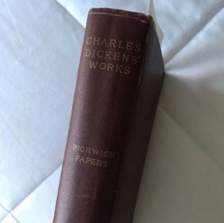 Charles Dickens Pickwick Papers Antique Book