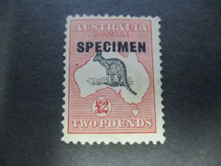 Kangaroo Stamps: £2 C Of A Watermark Specimen - Rare (i303)