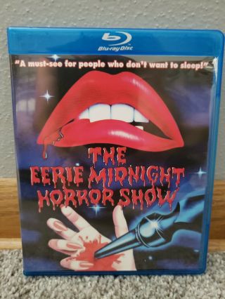 The Eerie Midnight Horror Show Blu Ray Rare Code Red Dvd Gore Sleaze