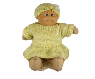 Vintage 1985 Cabbage Patch Kids Doll Blonde Hair/blue Eyes Baby Girl Boy White
