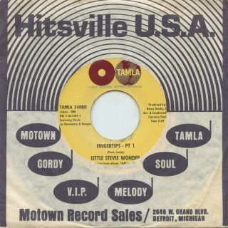 Rare Soul 45 - Little Stevie Wonder - Fingertips - Tamla Records