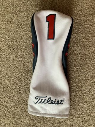 Titleist Limited Edition Head Cover Rare Leather White Special Premium Driver