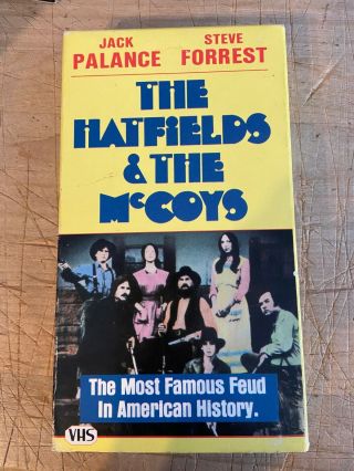 The Hatfields & The Mccoys,  Vhs,  Rare,  Jack Palance,  Steve Forrest,  1985