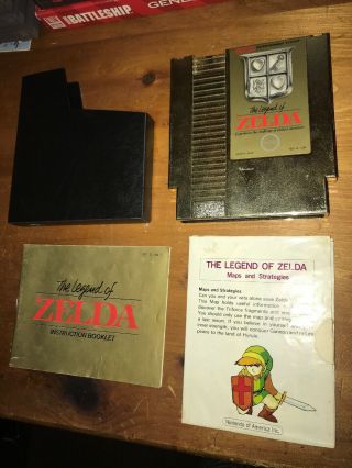 The Legend Of Zelda Gold Nintendo Entertainment System,  1987 Rare First Print M