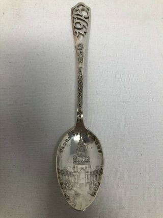 Watson Sterling Silver Souvenir Spoon Tower Of Jewels San Francisco 1915 Ppie