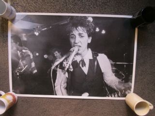 Rare Johnny Thunders (heartbreakers/n.  Y.  Dolls) 20 " X30 " B&w Poster Nm Cond.  1of 4