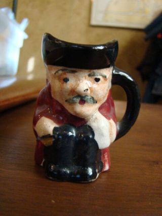 Antique Vintage Staffordshire Miniature Toby Character Mug Jug Pitcher