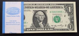 2006 Star Note $1 Dollar York,  Crisp,  Unc,  Gem,  Rare